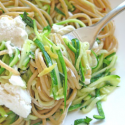 Thumbnail image for Spaghetti with courgette, lemon and goats cheese