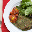Thumbnail image for Simple spinach, cottage cheese and oat pancakes