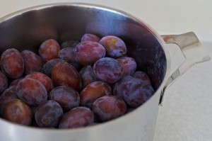 Damsons ready to cook